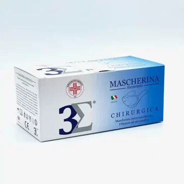 3Σ Mascherine Chirurgiche Tipo II R Celeste – 50 pz
